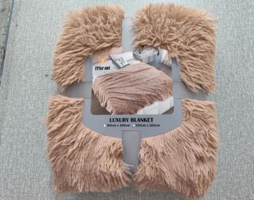Winter fur blanket, one and a half person