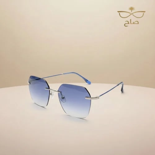 نظارة بدون ايطار عدسة زرقاء UV400