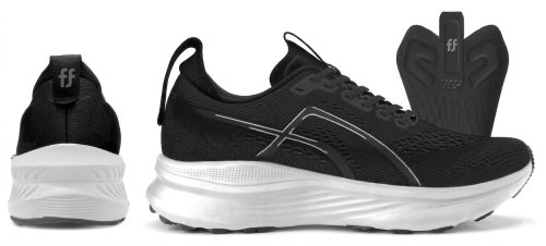حذاء رياضي طبي أسود ثلجي – FF Motion Run Black Fro...
