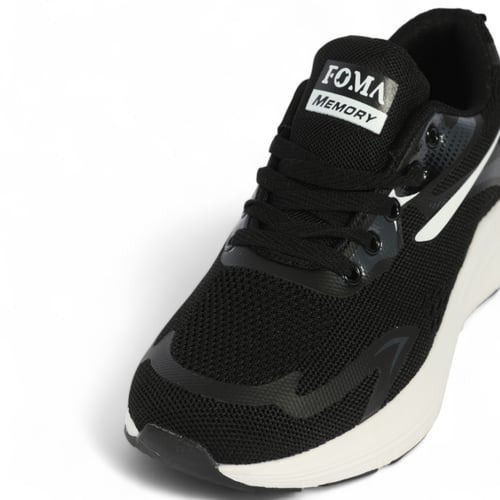 حذاء رياضي كاجوال نسائي مع رباط بجوانب ملونة