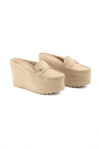 حذاء كعب عالي طبي سابو مفتوح بشريط جلدي على جوانبه...