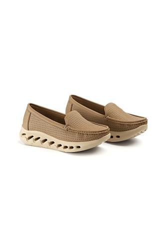 حذاء فلات كاجوال طبي كعب متوسط سادة مفرغ ونعل مطاط...