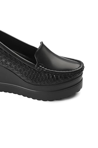 حذاء كعب عالي طبي سابو بلمعة مغلق من الخلف بجوانب...