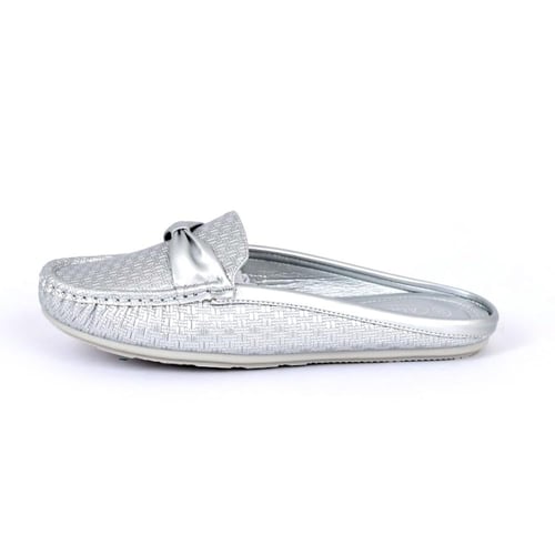 حذاء فلات طبي نسائي مفتوح من الخلف بلمعة مزود بشري...