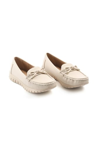 حذاء فلات كاجوال طبي كعب متوسط مزين بشريطة على شكل...