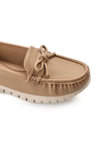 حذاء فلات كاجوال طبي كعب متوسط مزين بشريطة على شكل...