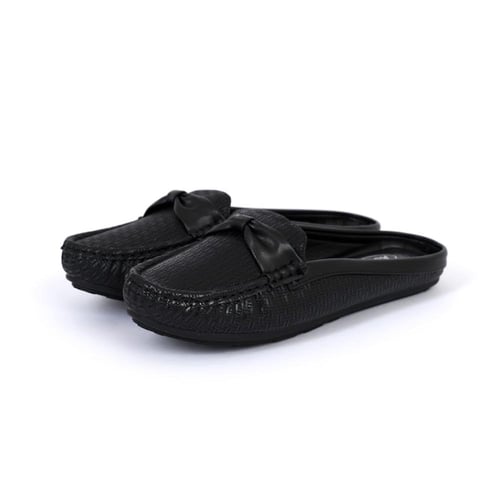 حذاء فلات طبي نسائي مفتوح من الخلف بلمعة مزود بشري...