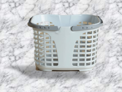 سلة بلاستيك مخرم كبير