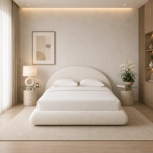 Nettela bed with cover - white