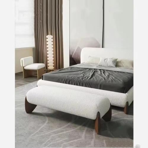 Modern linen blanket _ beige