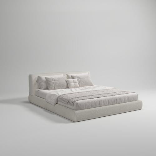 Platform bed - gray
