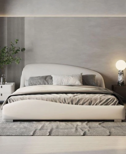 Waves bed - beige
