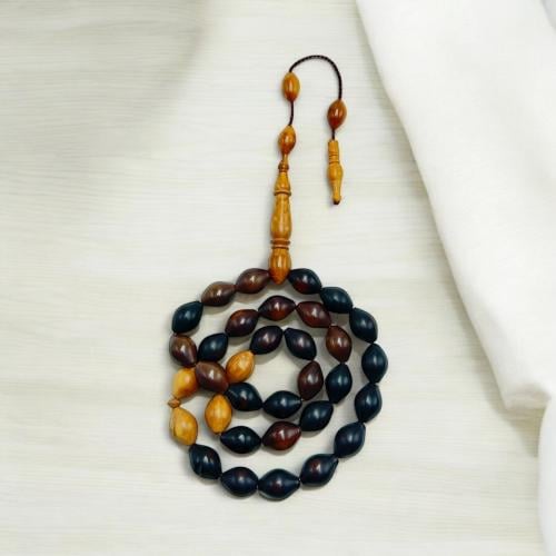 سبحه خشب كوك طبيعي لونين