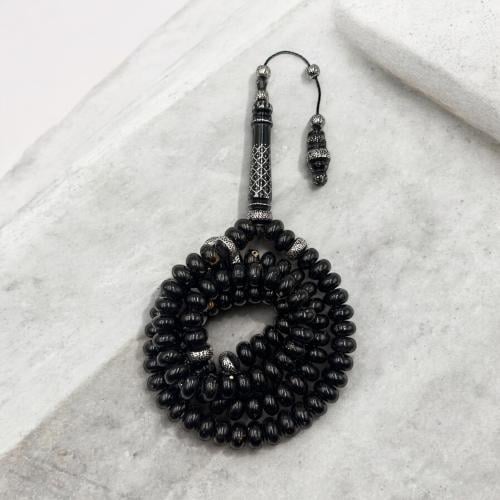 سبحه يسر بالفضه فاخر ذروي ٩٩ خرزة