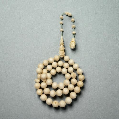 سبحه عاج نأب الفيل سوبر فواصل منقوش