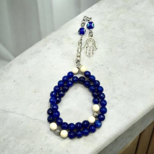 سبحه حجر عقيق برازيلي تفصيل البانا