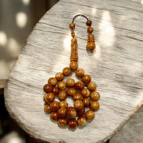 سبحه خشب كوك طبيعي