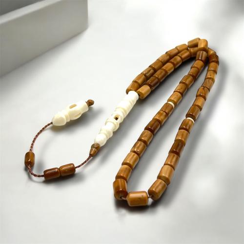 سبحه خشب كوك طبيعي فواصل وشاهد عظم