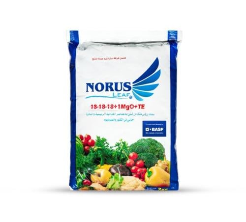 نورس ليف سماد ورقي 18- 18 - 18 باكت 2 كجم Norus Le...