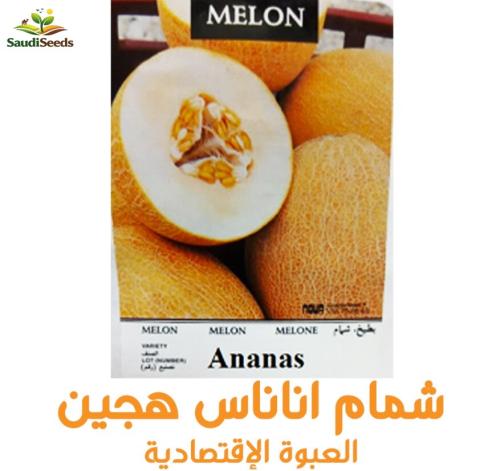 بذور شمام أناناس هجين 40 جم Ananas Hybrid Melon se...