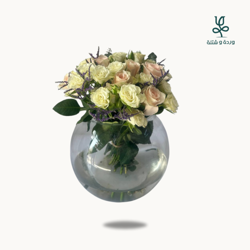 فازة بيبى ورد دائرية