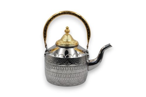 ابريق النادرة غطا ذهبي لونين نحاسي