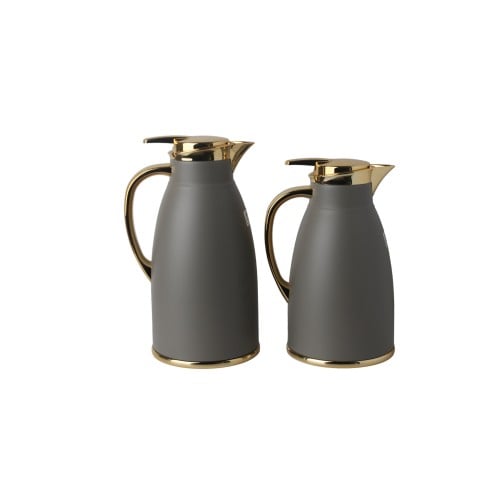 ترمس 2 حبة الطقم(رمادي غامق)