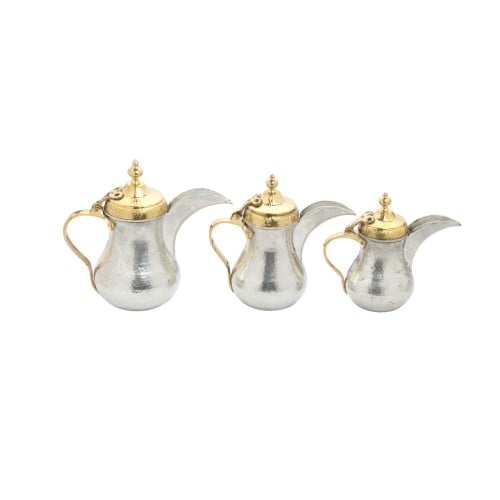 دلة رحلات نحاسي الطقم 3 حبات