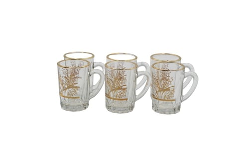 بيالة تركي مذهب 12 حبات