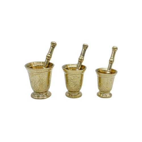 نجر سوري الطقم 3 حبات منقوش صغير