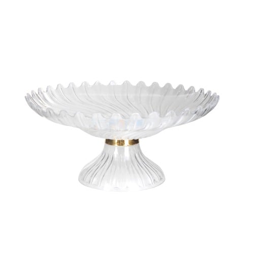 صحن فواكه كريستال بلاستيك