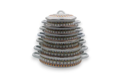 بادية عسيري ابيض 6 حبة الطقم