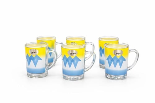 بيالة نقشة غضار (12 حبات)