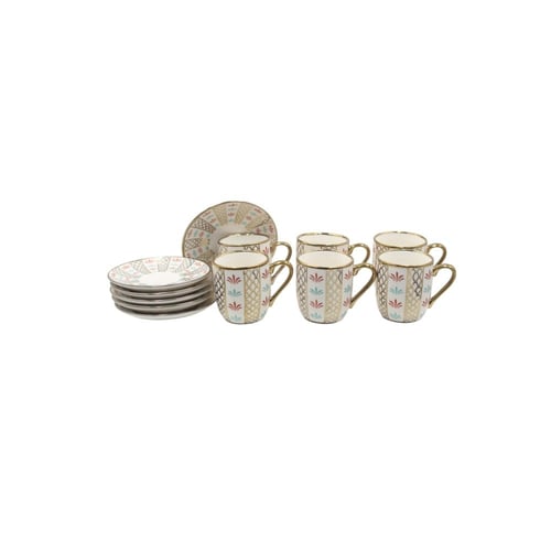 كوب مع صحن شعبي الطيبين سيراميك(6حبات)