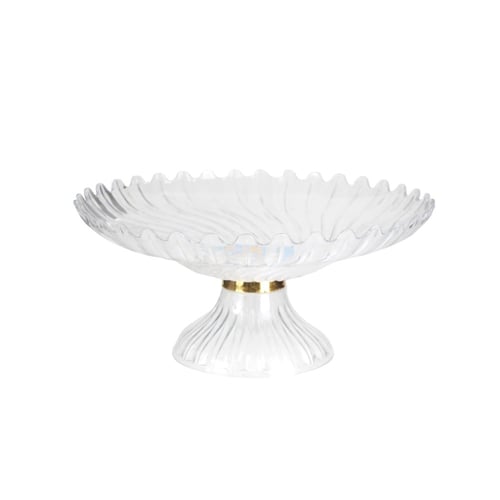 صحن فواكه كريستال بلاستيك