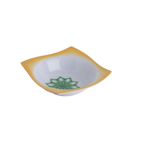 طقم سفرة ميلامين نقشة غضار اخضر 92 قطعة