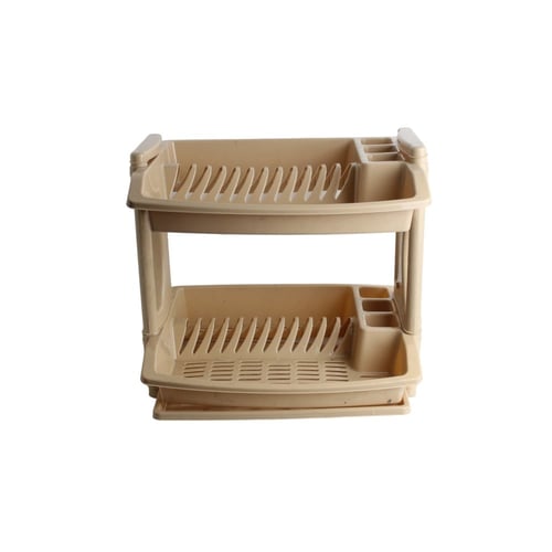 حمالة صحون بلاستيك 2 دور