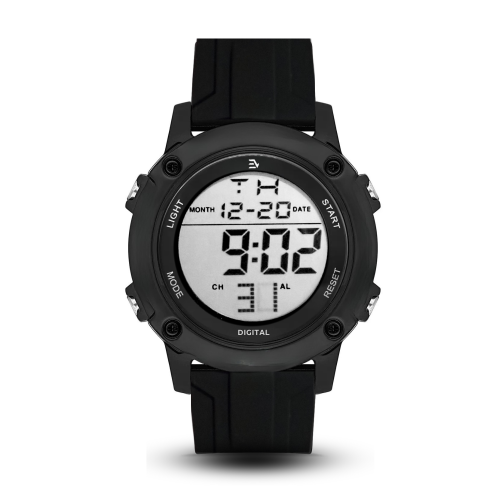 ساعة شبابية رياضية Everd ربل بالون الاسود 10262