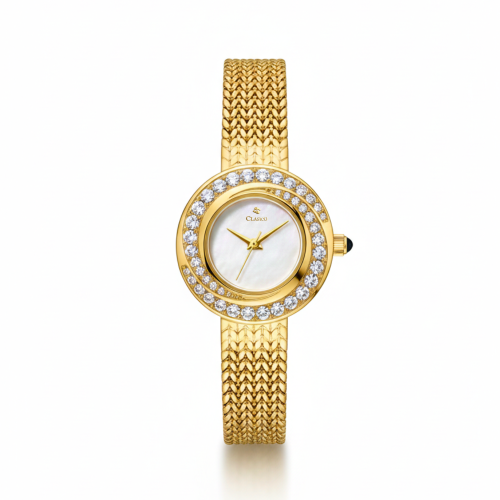 ساعة نسائية فاخرة ستيل فضي AK5910L