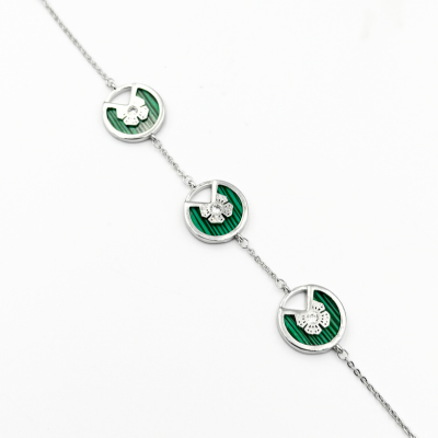 اسوارة لون فضي بوجهيين