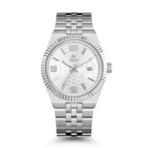 ساعة الفخامة سير ستيل فضي EM053