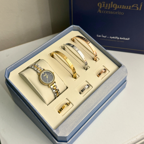 طقم ساعة نسائية لويس فيتو A16