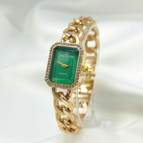 ساعة نسائية مميز جنزير - ماركة ( NEW LATINA )