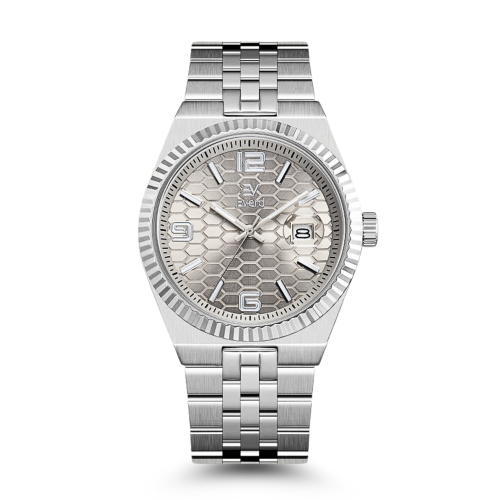 ساعة الفخامة سير ستيل فضي EM053