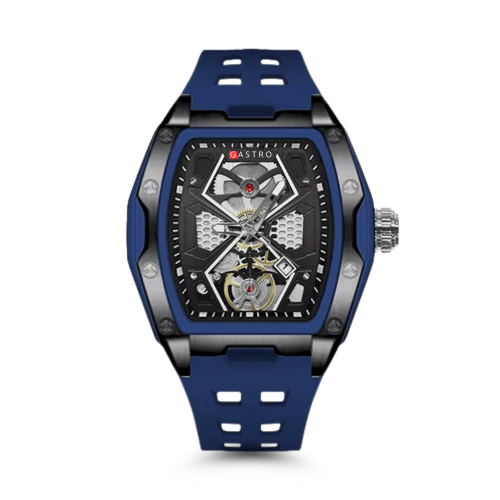 ساعة رجالية فاخرة ربل لون الكحلي G01200