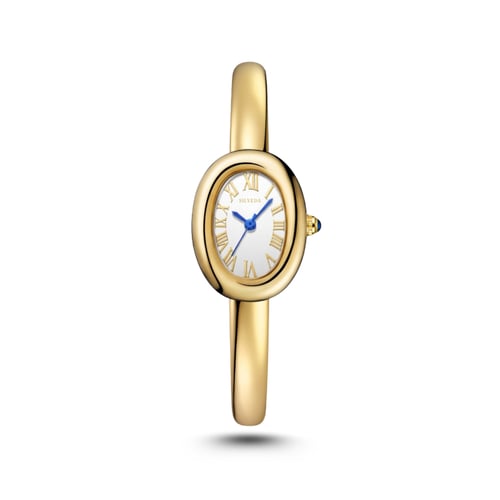 ساعة كاتر ذهبي مينا فضي 1160-02