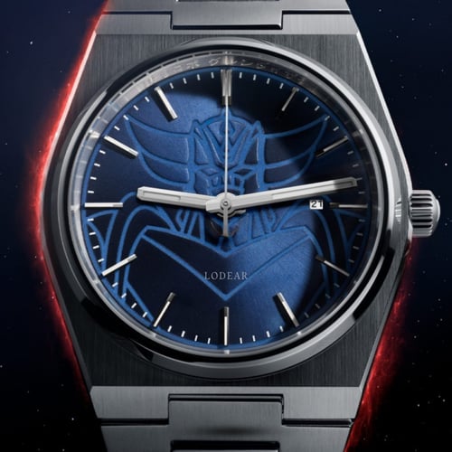 ساعة جرانديزر بسيبر ستيل فضي ومينا ازرق LOD2072