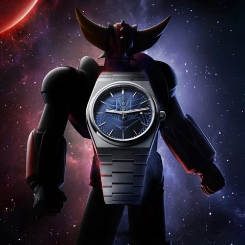 ساعة جرانديزر بسيبر ستيل فضي ومينا ازرق LOD2072