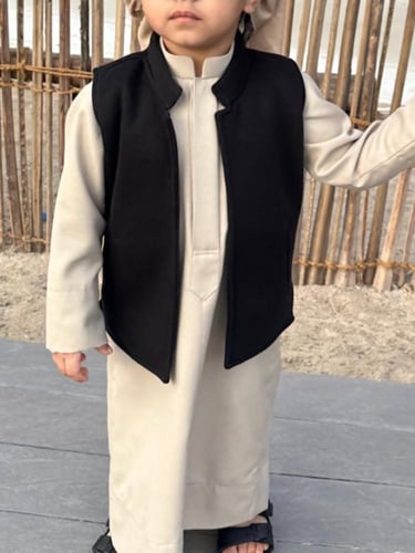 طقم شتوي ثوب مع سديري ولادي