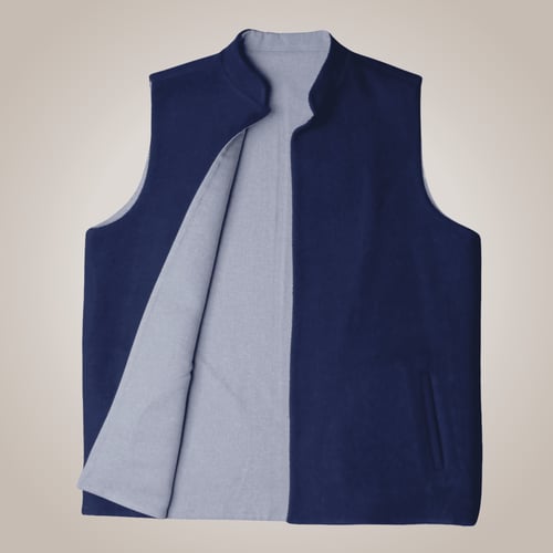 سديري شتوي دبل فيس لون رمادي مع كوحلي